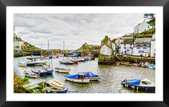 The Old Harbour Framed Mounted Print by Peter F Hunt