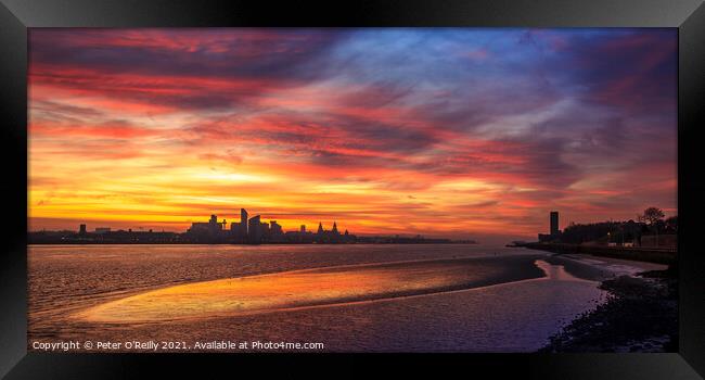 Liverpool Sunrise #2 Framed Print by Peter O'Reilly