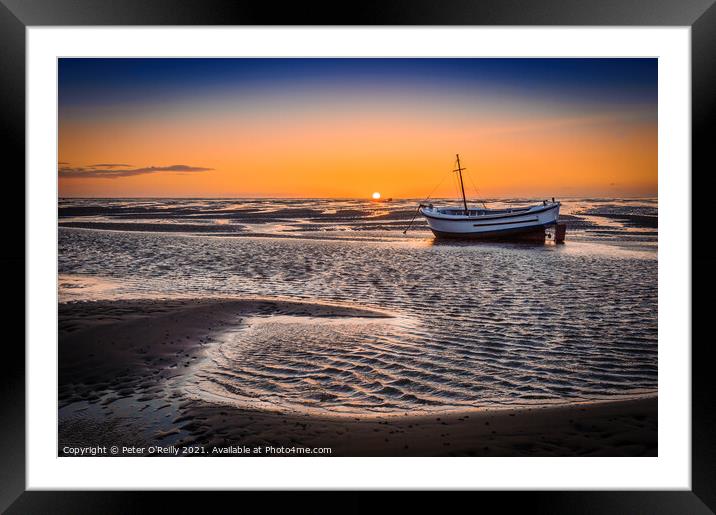 Sunset at Meols #2 Framed Mounted Print by Peter O'Reilly