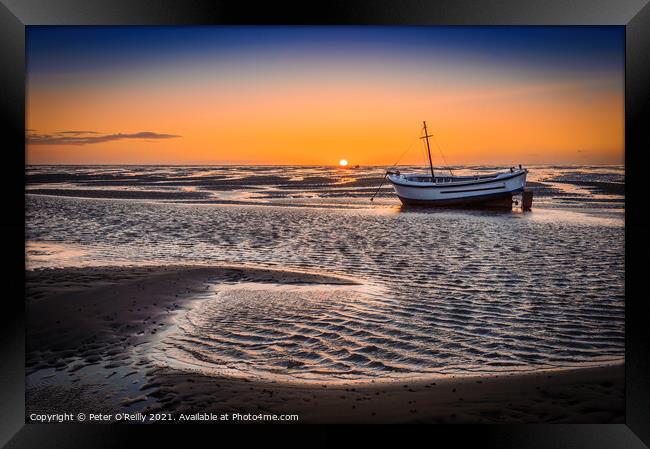 Sunset at Meols #2 Framed Print by Peter O'Reilly