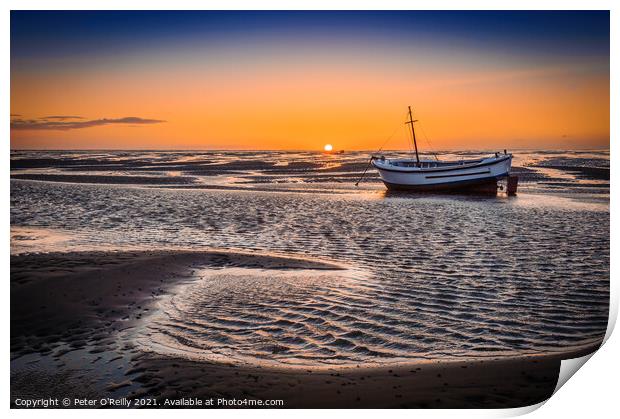 Sunset at Meols #2 Print by Peter O'Reilly