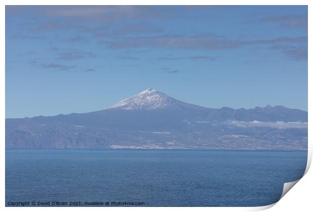 El Teide Print by David O'Brien