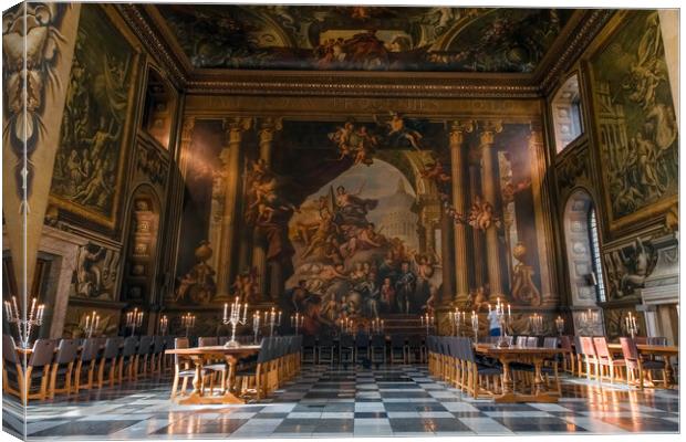 painted hall greenwich  Canvas Print by tim miller