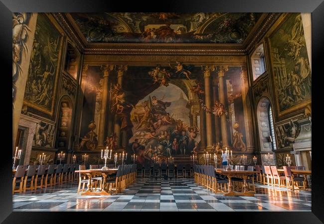painted hall greenwich  Framed Print by tim miller