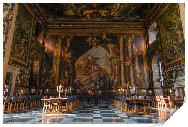 painted hall greenwich  Print by tim miller
