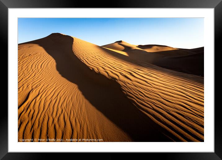 Desert Sunrise #2 Framed Mounted Print by Peter O'Reilly