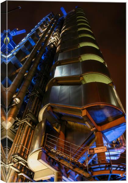 Lloyds building at night Canvas Print by tim miller