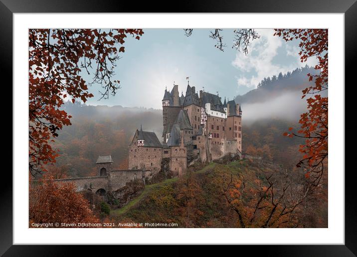 Fairy tale castle Eltz in Germany Framed Mounted Print by Steven Dijkshoorn