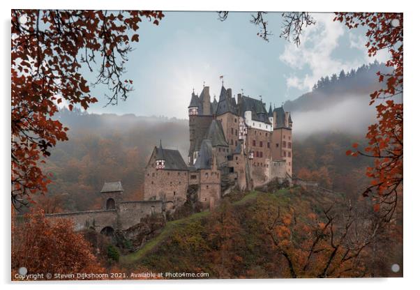 Fairy tale castle Eltz in Germany Acrylic by Steven Dijkshoorn