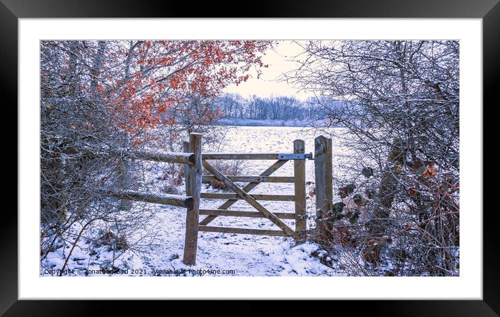 To the field Beyond, Hutton Country Park  Framed Mounted Print by Jonathan Bird