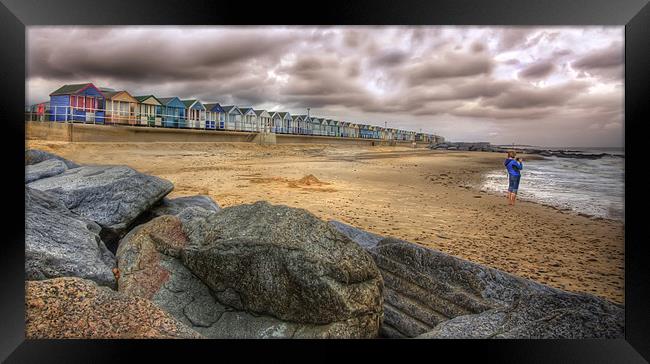Southwold Beach Huts Framed Print by Mike Sherman Photog