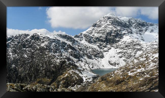 Snowdon Summit from the Pyg Track Framed Print by Wendy Williams CPAGB