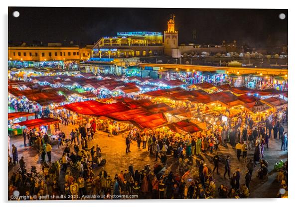 Marrakesh  Acrylic by geoff shoults