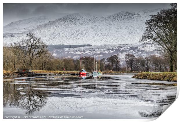 The Caledonian Canal at Corpach, Scotland Print by Heidi Stewart