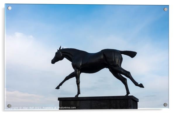 Statue of Race Horse Acrylic by Allan Bell