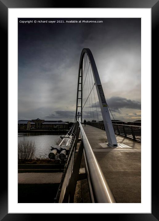 To Infinity Framed Mounted Print by richard sayer