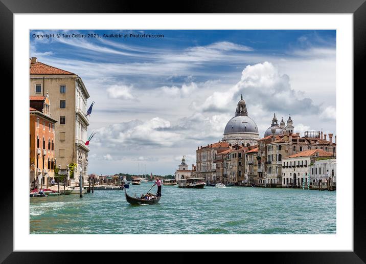 Grand Canal towards Santa Maria della Salute Framed Mounted Print by Ian Collins