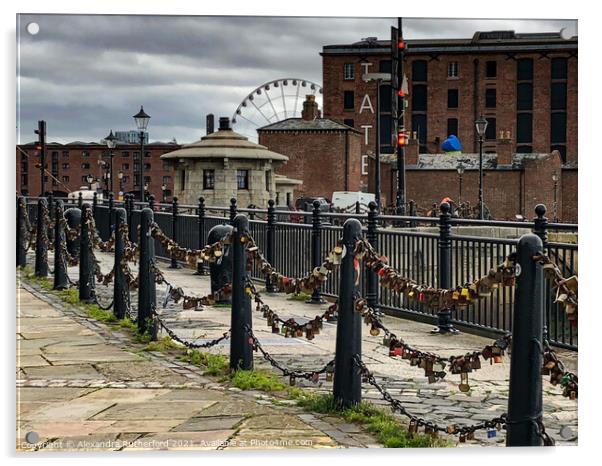 Albert Dock, Liverpool   Acrylic by Alexandra Rutherford