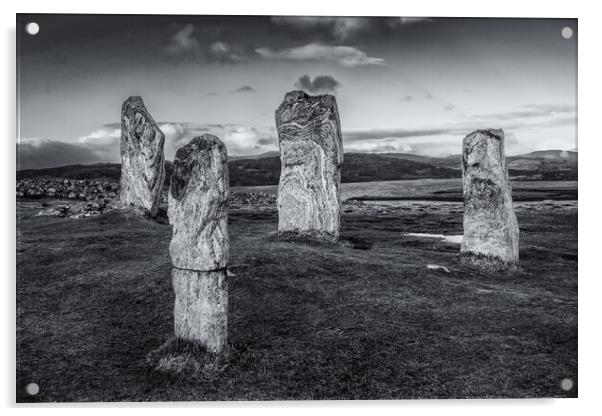 Callanish Standing Stones - Isle of Lewis Acrylic by John Frid