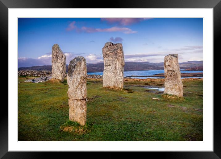 Callonish Standing Stones - Isle of Lewis Framed Mounted Print by John Frid