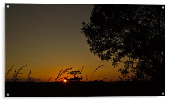 sunset over shotley bridge Acrylic by Northeast Images