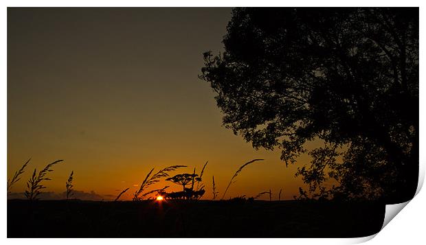 sunset over shotley bridge Print by Northeast Images