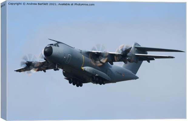 Airbus A400M Defence and Space Canvas Print by Andrew Bartlett