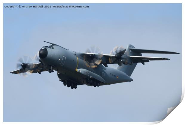 Airbus A400M Defence and Space Print by Andrew Bartlett