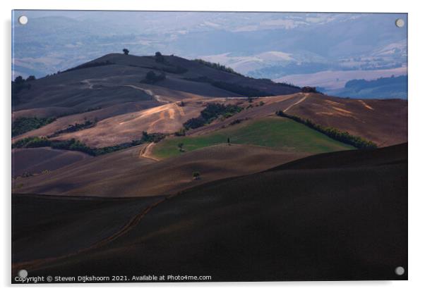 The beauty of Tuscany in Italy Acrylic by Steven Dijkshoorn