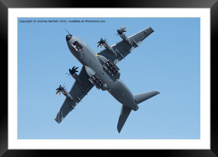 Airbus A400M Airbus Defence & Space Framed Mounted Print by Andrew Bartlett