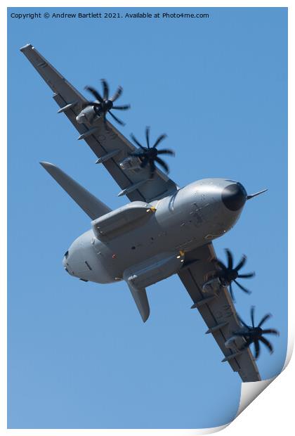 Airbus A400M Airbus Defence & Space Print by Andrew Bartlett