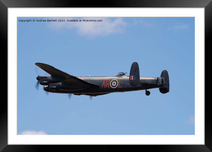 Avro Lancaster PA474 Framed Mounted Print by Andrew Bartlett
