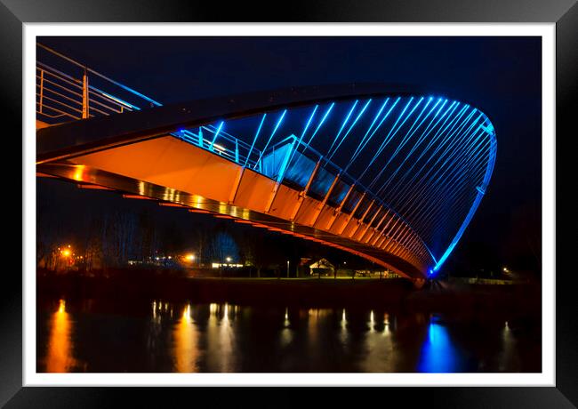 York Millennium bridge 280 Framed Print by PHILIP CHALK