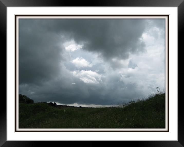 Stormy Weather. Framed Mounted Print by Heather Goodwin