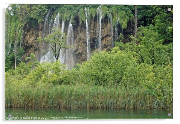 Plitvicka Lakes, Croatia Acrylic by David Mather