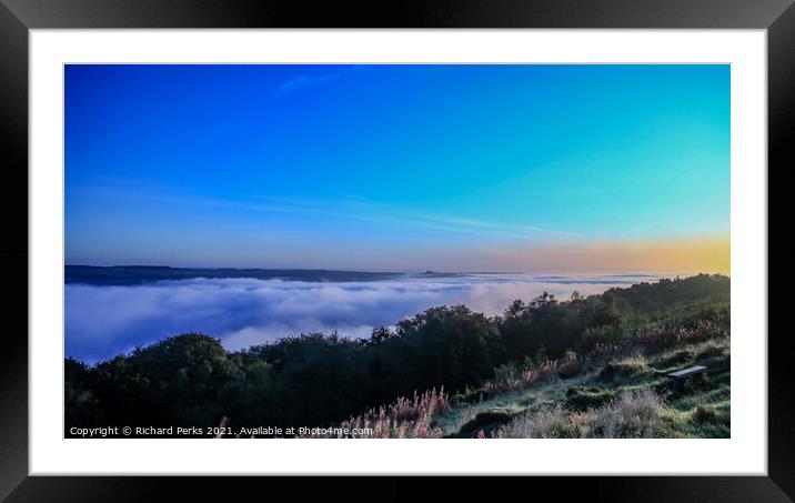 Mists over Otley Framed Mounted Print by Richard Perks