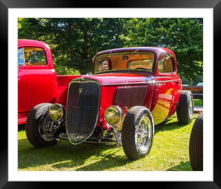 Hot Rod. Framed Mounted Print by Tommy Dickson