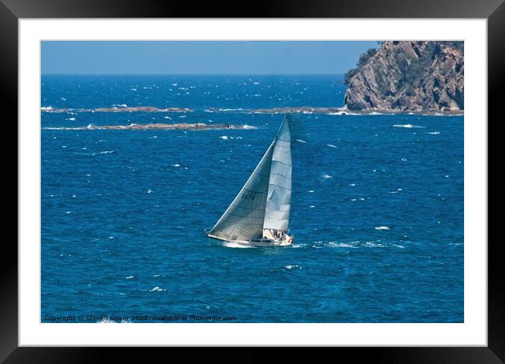 Sailing, NSW, Australia 4 Framed Mounted Print by Steven Ralser