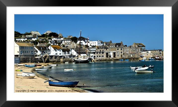 Town Beach, Hugh Town, St. Mary's, Isles of Scilly Framed Mounted Print by Peter Wiseman