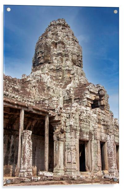 Temple at Angkor Wat Acrylic by Perry Johnson