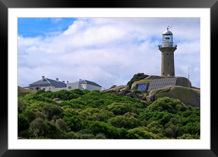 Montague Island Lighthouse - Australia 4 Framed Mounted Print by Steven Ralser
