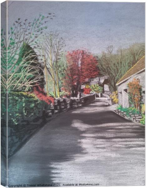 Parwich village, Derbyshire Canvas Print by Trevor Whetstone