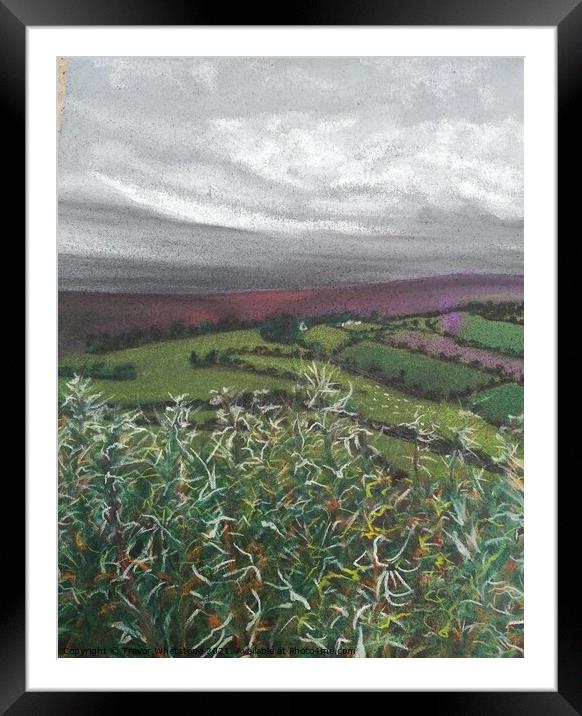 Clouds over Dartmoor Framed Mounted Print by Trevor Whetstone