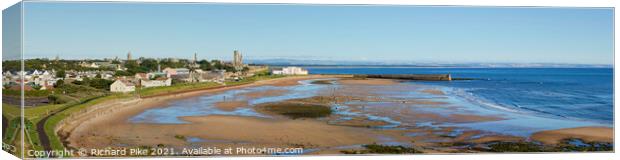St Andrews and East Sands Canvas Print by Richard Pike