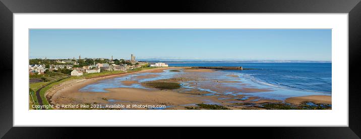 St Andrews and East Sands Framed Mounted Print by Richard Pike