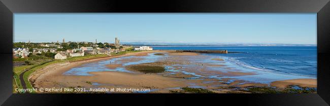 St Andrews and East Sands Framed Print by Richard Pike