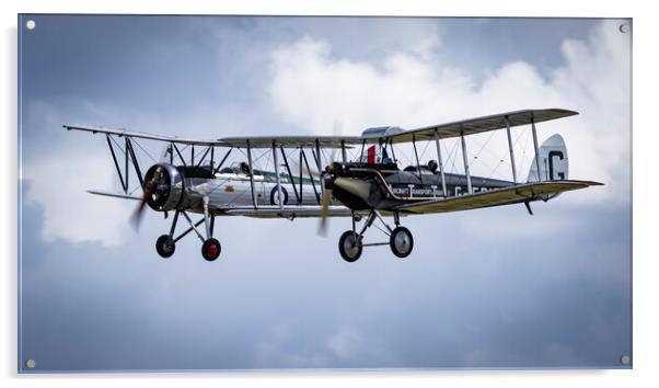 Avro Tutor & De Havilland DH.51 Acrylic by J Biggadike