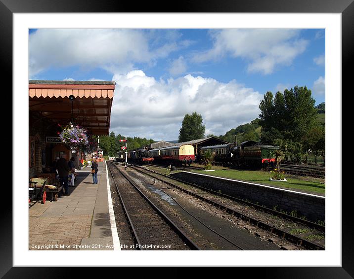 Buckfastleigh Station Framed Mounted Print by Mike Streeter
