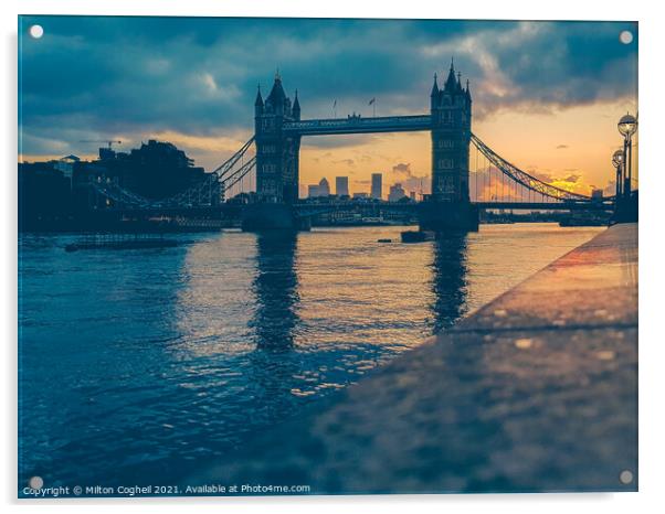 London Awakes Acrylic by Milton Cogheil