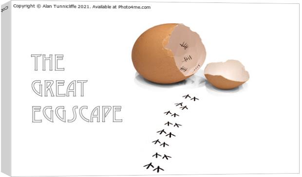 the great eggscape Canvas Print by Alan Tunnicliffe
